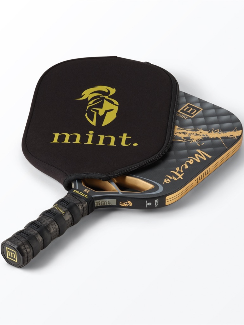 Mint Sport Maestro Pickleball Paddle Titanium / Carbon Fiber Hybrid 20mm Black - Picture 5 of 16